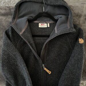 Fjallraven Zip Up Wool/Fleece Hoodie